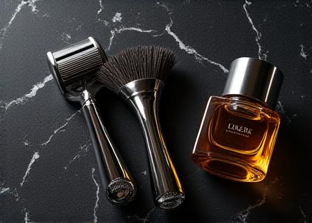 Upscale grooming tools and products for men